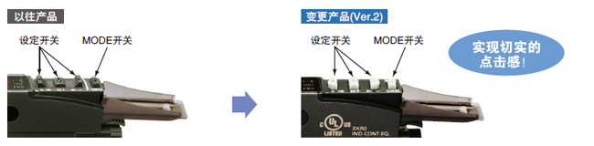 操作開關(guān)的操作性 、辨識性提高